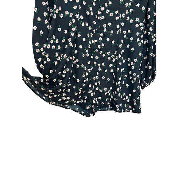 Topshop Womens Floral Romper Long Sleeve 6 NWT - Picture 2 of 10